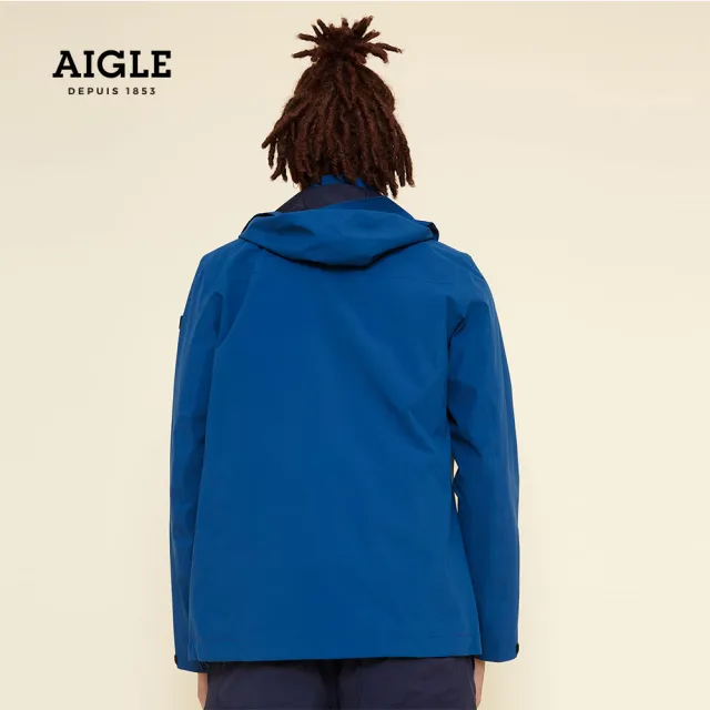 【AIGLE】AIGLEMOI JKT M 男 防水透氣外套(AG-FJ057A050 藍色)