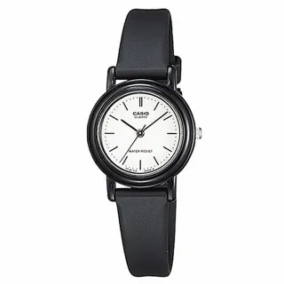【CASIO 卡西歐】小巧經典三針腕錶/黑x白面(LQ-139BMV-7E)