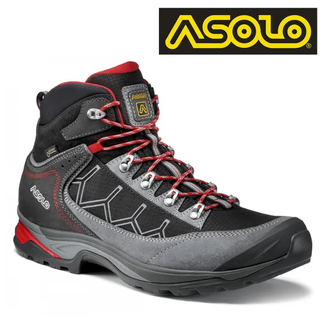 【ASOLO】男款 GTX 中筒郊山健走鞋 FALCON GV A40016/A640(防水透氣、黃金大底、登山、休閒)