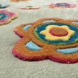 【山德力】ESPRIT地毯-花漾70X140CM(客廳 書房 腳踏墊 床邊毯)