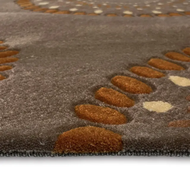 【山德力】ESPRIT羊毛地毯- 花火 70X140CM(客廳 書房 腳踏墊 床邊毯)