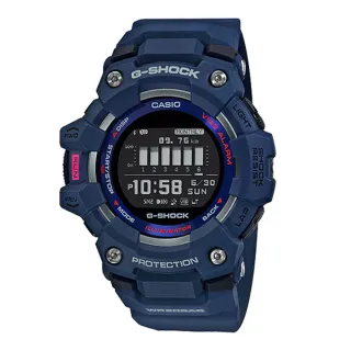 【CASIO 卡西歐】G-SHOCK 電子錶 運動藍牙連線 樹脂錶帶 防水200米 GBD-100(GBD-100-2)