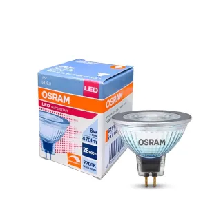 【Osram 歐司朗】恆亮 LED MR16 6W(反射型 杯燈 15度角 1入組)