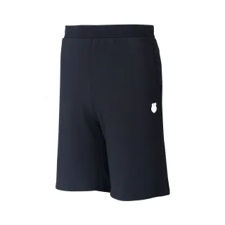 【K-SWISS】棉質短褲 Solid Logo Shorts-男-黑(106119-008)