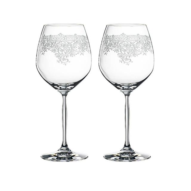 【Spiegelau】德國 Spiegelau Renaissance 雕花 勃根地紅酒杯 2入禮盒/710ml (歐洲製 水晶杯)