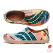 【uin】西班牙原創設計 女鞋 葉紋彩繪休閒鞋W1010070(彩繪)