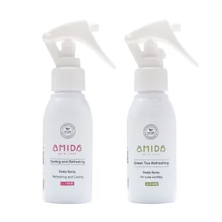 【Amida 蜜拉】新升級頭皮清新噴霧80ml(沁涼/綠茶)