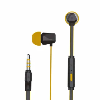 【FOCAL】法國Focal 3.5mm 入耳式金屬線控耳機麥克風/耳麥(黃色)