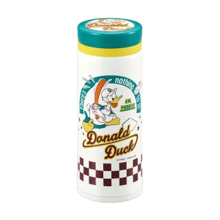 【Pearl】迪士尼 輕量易開不鏽鋼保溫杯隨手瓶 唐老鴨 棒球 350ml(餐具雜貨)(保溫瓶)