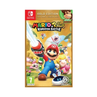 【Nintendo 任天堂】NS Switch 瑪利歐 ＋ 瘋狂兔子 王國之戰 黃金版 Mario+Rabbids Gold(中英文歐版)