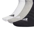 【adidas 愛迪達】基本款短襪 三雙 T SPW LOW 3P 男女 - IC1337