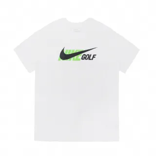 【NIKE 耐吉】短袖 Golf Tee 男款 白 綠 黑 純棉 棉T 短T 大LOGO 勾勾(DZ2644-100)