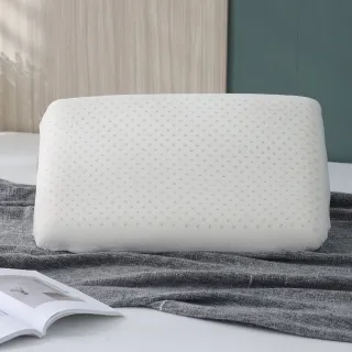 【HOYACASA】100%泰國天然乳膠枕2入(平面型)
