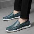 【Adonis】真皮樂福鞋/真皮頭層牛皮雅仕氣質休閒樂福鞋-男鞋(藍)