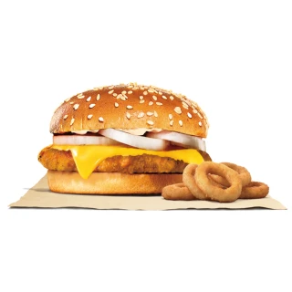 【漢堡王】銅板組合餐★洋蔥起司脆雞堡+小份薯條或小份洋蔥圈(點心2款擇1)