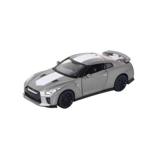 【KIDMATE】1:32聲光合金車 Nissan GT-R R35灰(正版授權 迴力車模型玩具車 東瀛戰神)
