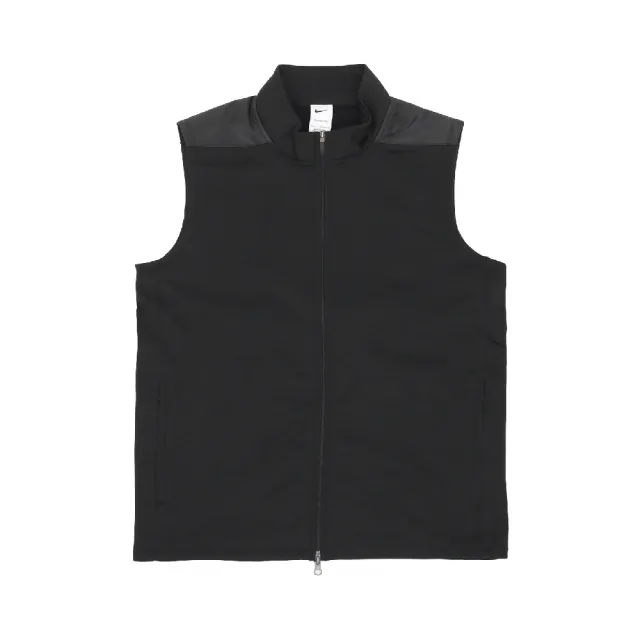 【NIKE 耐吉】背心 Therma Fit Victory Vest 男款 黑 白 內裡抓絨 純棉 溫暖 保暖 小勾(DQ4574-010)