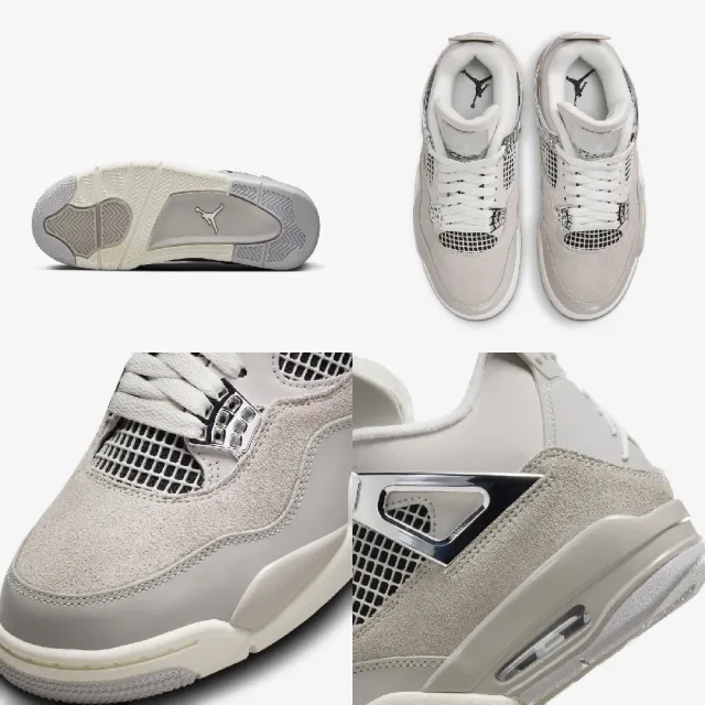 NIKE 耐吉】Wmns Air Jordan 4 Retro 女鞋男鞋灰銀4代Frozen Moments