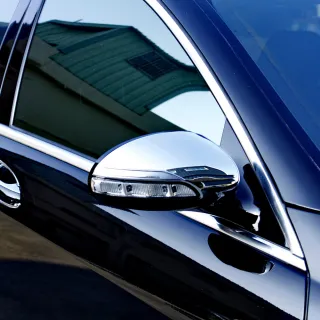 【IDFR】Benz 賓士 S W221 2005-2009 鍍鉻銀 後視鏡蓋 後照鏡蓋(W221 後視鏡外蓋 鍍鉻 改裝)