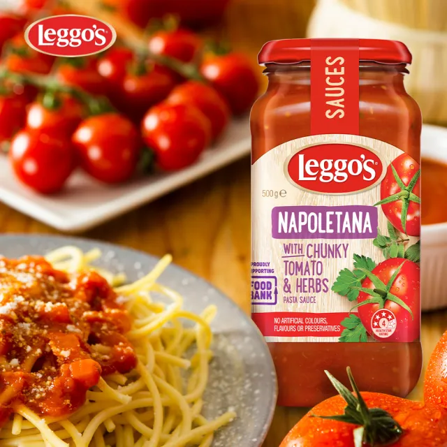 【Leggos立格仕】義大利麵醬500g(拿坡里/日曬番茄及大蒜)