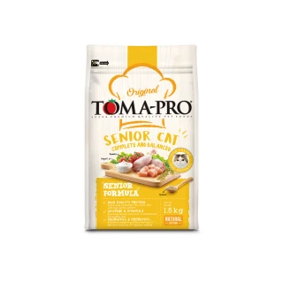 【TOMA-PRO 優格】經典系列 1.5kg 高齡貓飼料 雞肉+米 高纖低脂配方(貓糧 貓乾糧)