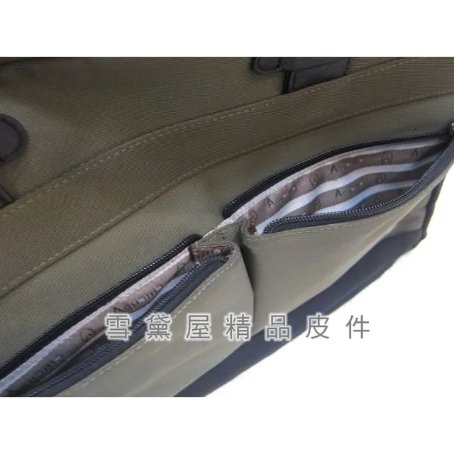【SNOW.bagshop】雙11 真皮 公事包小容量(真皮包包 扁型二層主袋可A4資料夾高單數進口防水布+10