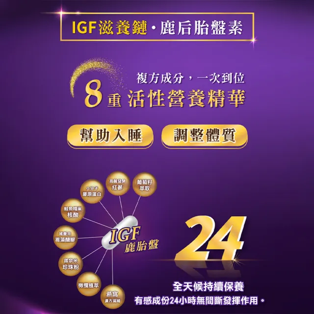 【IGF滋養鏈】鹿后-鹿胎盤活性漢方精粹 60顆/盒(含IGF)