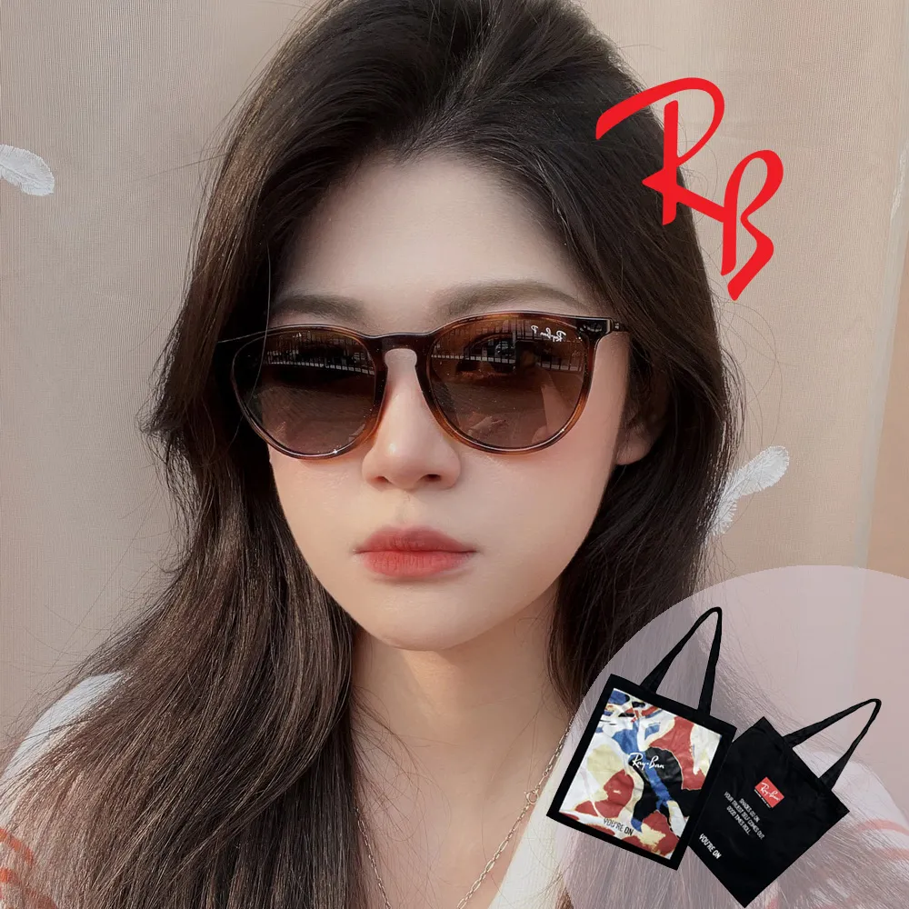 【RayBan 雷朋】亞洲版 輕量偏光太陽眼鏡 RB4171F 710/T5 玳瑁色框漸層偏光鏡片 公司貨