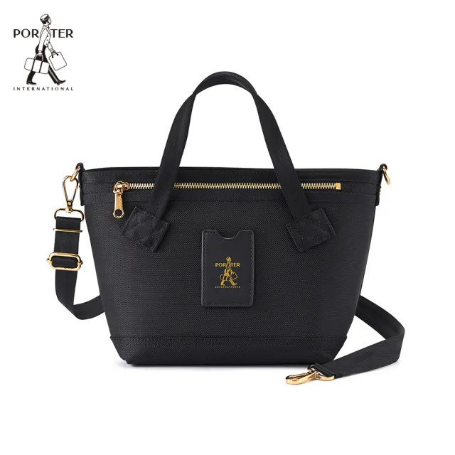 【PORTER INTERNATIONAL】經典復古LUXY手提包-S(黑)