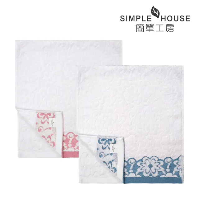 【生活工場】SIMPLE HOUSE 簡單工房 美國棉花舞提花毛巾(76x34cm)