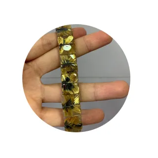 金富發珠寶珍罕5A黃金鈦晶花手排