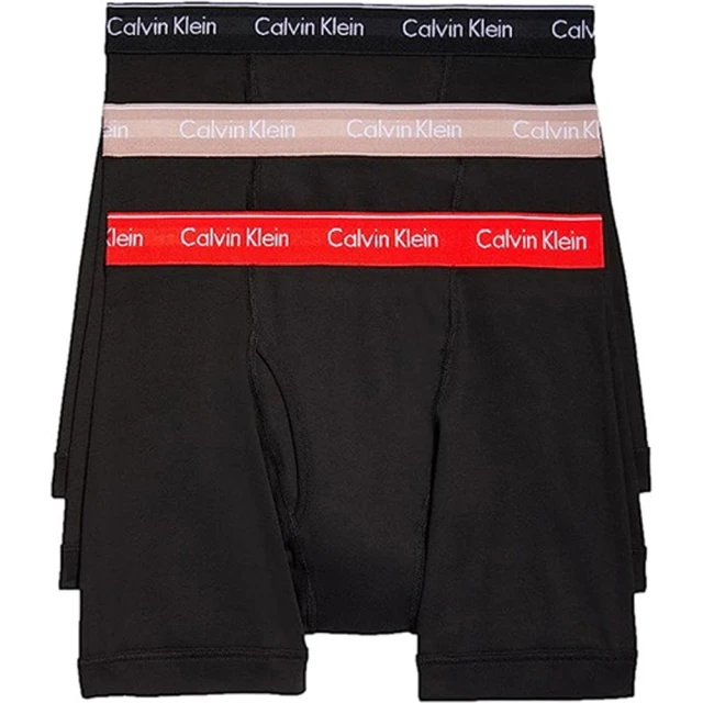 Calvin Klein 凱文克萊Calvin Klein 凱文克萊 2023男經典棉質彩色褲頭色四角內著混搭3件組-網(預購)