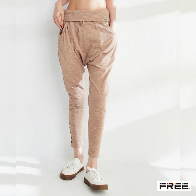 【FREE】純棉口袋飛鼠褲(鐵灰/墨綠)