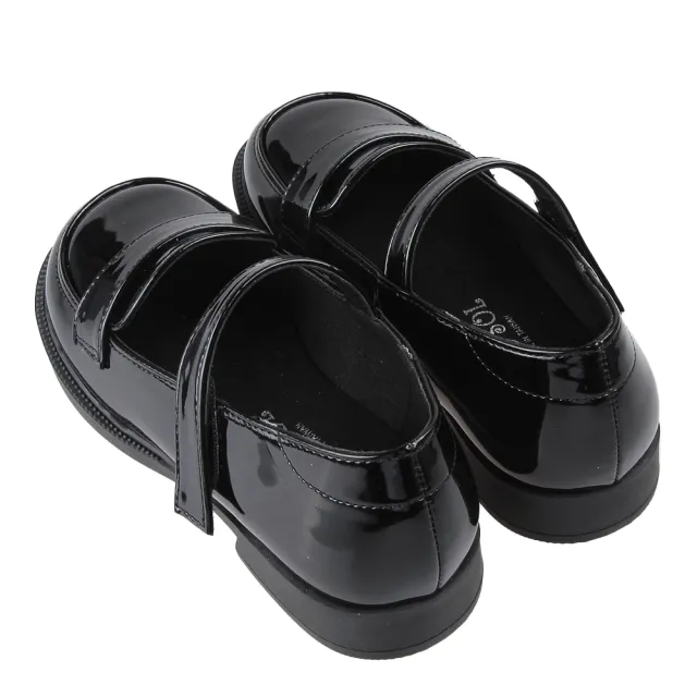 【布布童鞋】台灣製亮皮女童黑色皮鞋學生鞋(K3N172D)