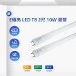 【E極亮】LED T8 2尺*2管 附小夜燈 山型 含燈管 白光 2入組(2尺*2管+小夜燈 山型)