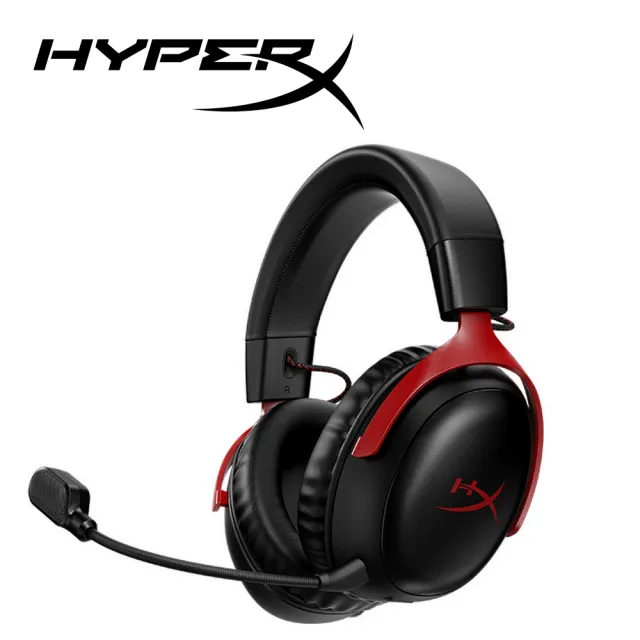 HyperX Cloud III Wireless 颶風3 無線電競耳機 紅色(77Z46AA)