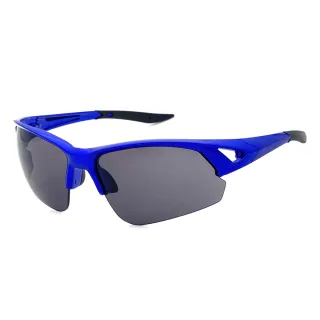 【SUNS】大框防爆運動太陽眼鏡 酷炫藍 防滑頂規墨鏡 S501 抗UV400(採用PC防爆鏡片/安全防護/防撞擊)