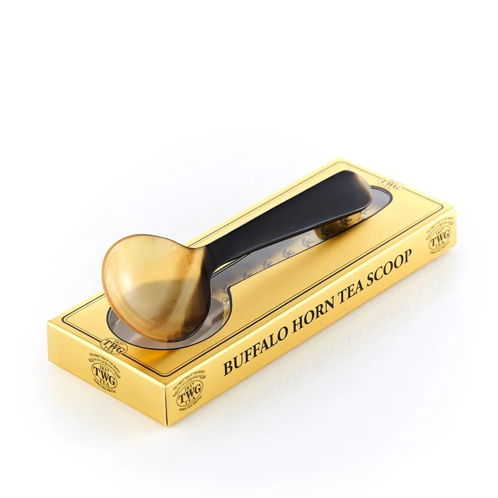 【TWG Tea】水牛角古典茶匙 Buffalo Horn Tea Scoop(間棕色 Brown)