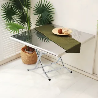 【Abis】客製商品-第二代升級加厚款折疊桌430不鏽鋼桌/露營桌/料理桌/收納桌//拜拜桌(3尺X3尺-低腳款59CM)