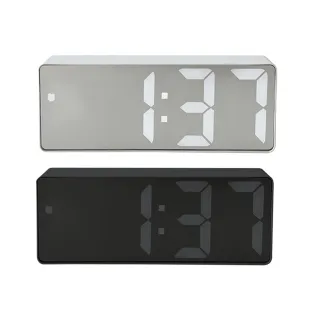 【JOEKI】鏡面LED數字鬧鐘 鏡面鬧鐘-DZ0168(LED鬧鐘 數字時鐘 電子鐘 鬧鐘 時鐘)