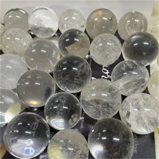 【千奇國際精品】天然白水晶球 2.2〜2.5公分 隨機出貨款(招健康 防小人 療癒小水晶球)
