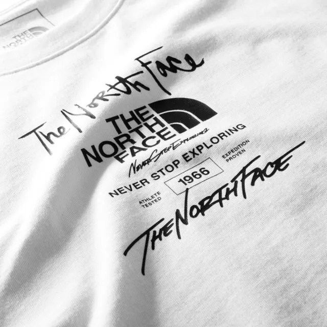 【The North Face】北臉 男生 經典前後LOGO款 短袖T恤 純棉 男款 短TEE