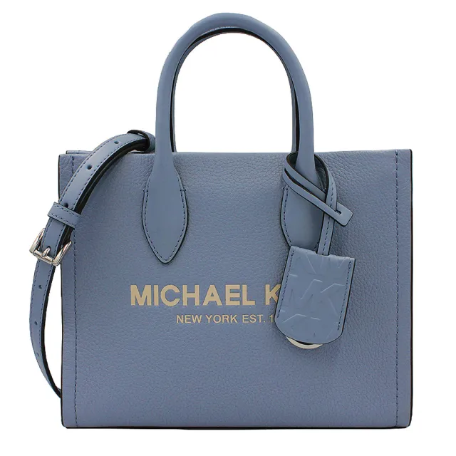 【Michael Kors】MIRELLA系列荔枝紋皮革手提/肩斜背兩用包(任選色)