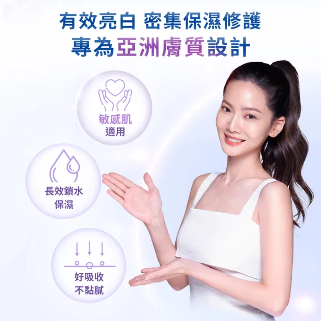 【NIVEA 妮維雅】夜間美白保濕精華乳180ML(美白身體潤膚乳液)