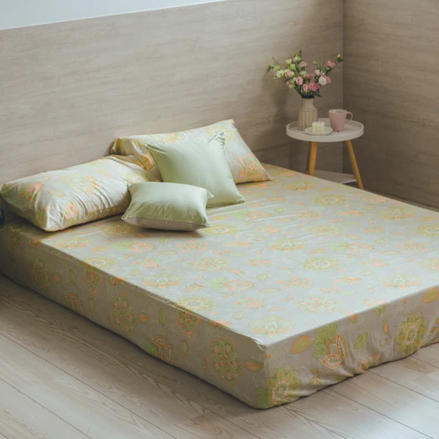 LITA 麗塔寢飾 40支精梳棉 枕套床包組 光點-共6色(