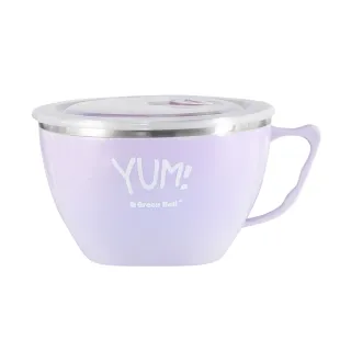 【GREEN BELL 綠貝】YUM!頂級316不鏽鋼超大容量隔熱泡麵碗1200ml(野莓紫)