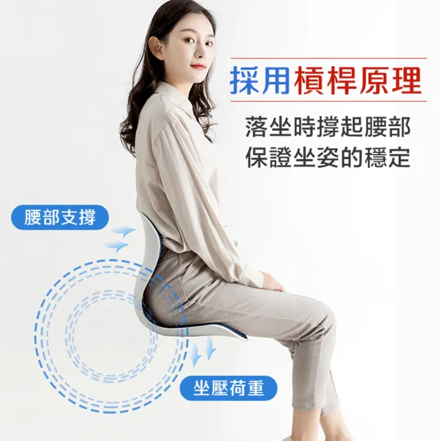 【DaoDi】2入組矯正坐墊加大款防駝腰靠墊(花瓣型骨盆枕/護腰坐墊 /美臀坐墊/椅墊/減壓坐墊)