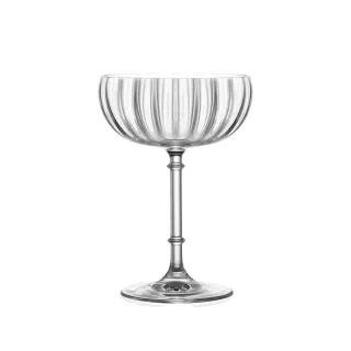 【LUCARIS】無鉛水晶寬口調酒杯 205ml 1入 Rims Orient系列(調酒杯 蝶形杯 水晶玻璃杯)