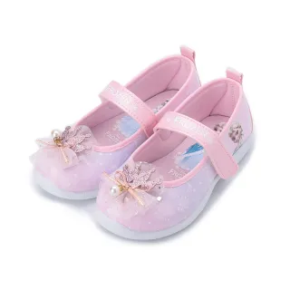 【Disney 迪士尼】17-21cm 皇冠雪花公主鞋 粉 中大童鞋 FOKP37713