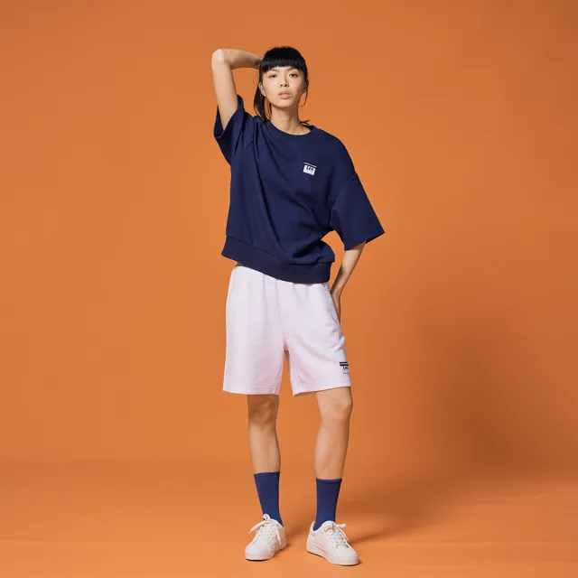 【Lee】男女同款 短袖厚T /  純色小LOGO 共2色 男女共版(LB302086742 / LB302086K14)